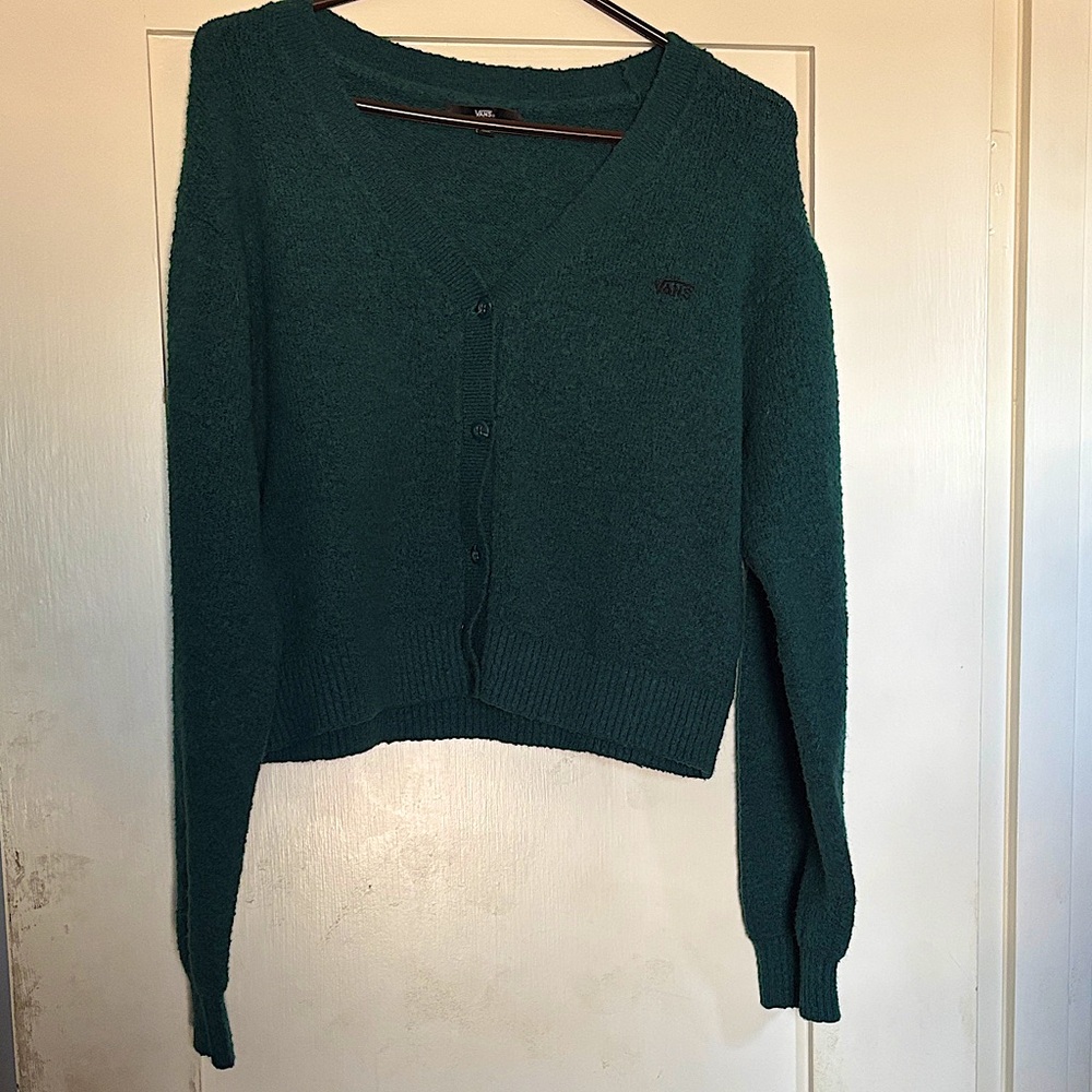 Vans kids XL blue/green cardigan